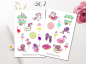 Preview: Mädchen Pool Sticker Set